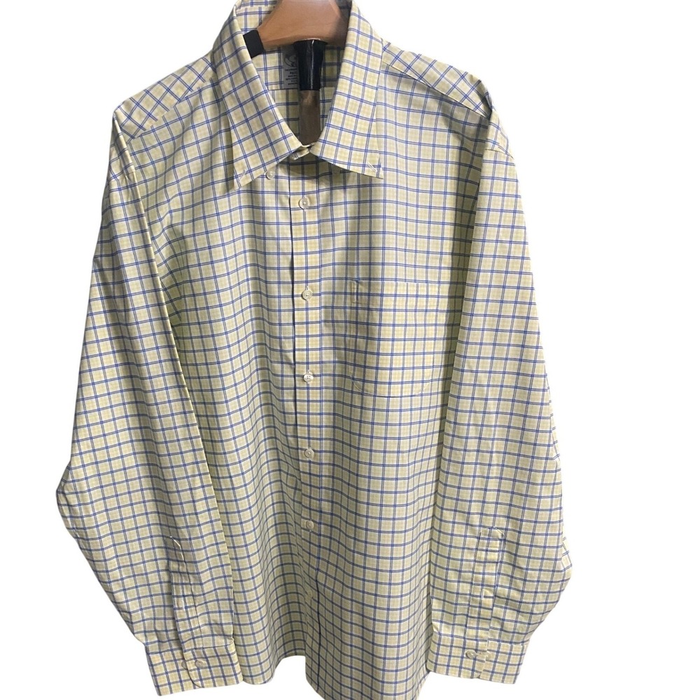 Brooks Brothers XXL Regular Non-Iron Stretch Supima Cotton Check Shirt